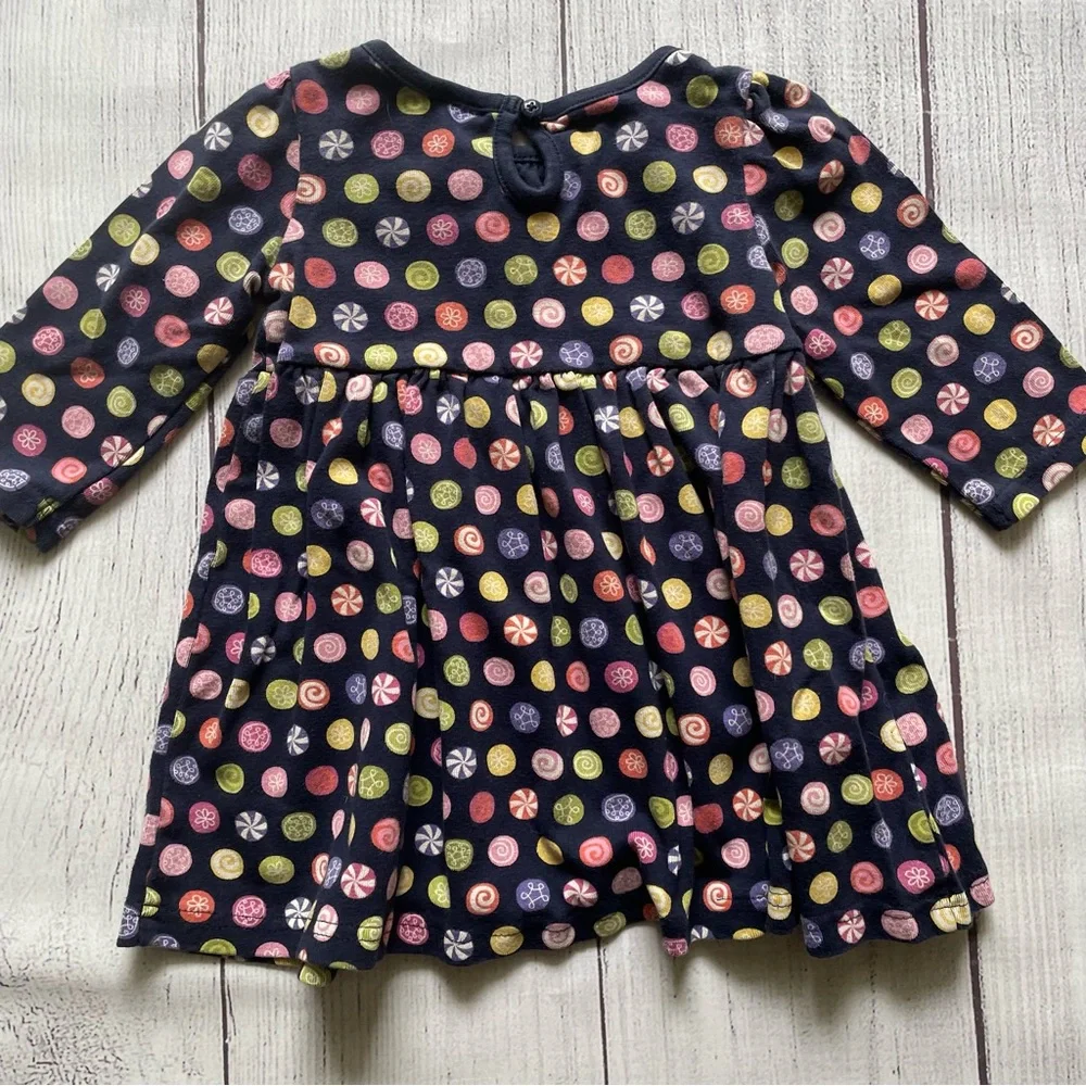 Gymboree Candy Shoppe Navy Blue Dress Size 12-18 months